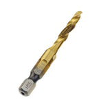 Hand Tap Drill Bits HSS 4341 Screw Spiral Point Thread M3 M4 M5 M6 M8 M10 Metalworking Hex Shank Machine Taps Kit Metric Plug