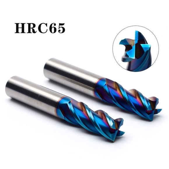 4 Flutes HRC65 Carbide End Mill Alloy Carbide Milling Tungsten Steel Milling Cutter EndMillS CNC Cutting tools