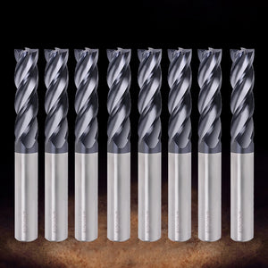 Endmill Cutting HRC50 4 Flute Mill 1/1.5/2/2.5/3/4/5/6mm Alloy Carbide Tungsten Steel Milling Cutter End Mill Metal Cutter