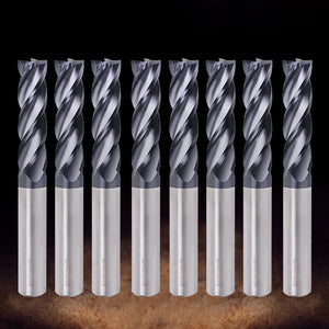 EndMill Cutting HRC55 4 Flute Cnc Tungsten Steel Milling Cutter Alloy Carbide End Mill For Metal Steel router bit Milling Tools