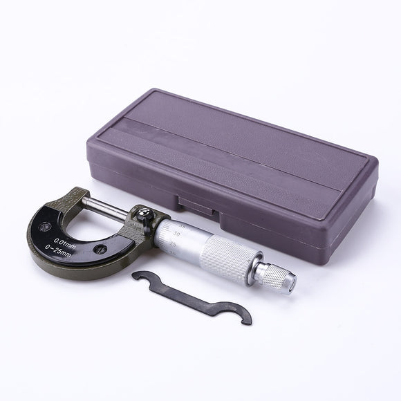 Outside Micrometer 0-25mm/0.01mm Precision Gauge Digital Vernier Caliper Measuring Tools Caliper Gauge Micrometer Gauging Tools