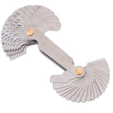 Thread Measuring Gage 60 and 50 Degree Whitworth Metric Screw Thread Pitch Gauge Blade Gage for Measuring Tool