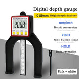 Digital Depth Gauge LCD Height Gauges Calipers With Magnetic Feet For Router Tables Woodworking Measuring Tools