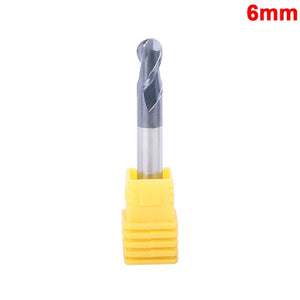 50mm ball nose end mill Drill Bit 2 flutes Endmills cnc end milling cutter for metal face and slot machining coated end mills