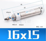 CDJ2B CDJ2B16 Type Mini Pneumatic Air Cylinder Double Acting Single Rod 16mm Bore 10~200mm Stroke