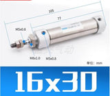 CDJ2B CDJ2B16 Type Mini Pneumatic Air Cylinder Double Acting Single Rod 16mm Bore 10~200mm Stroke