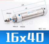 CDJ2B CDJ2B16 Type Mini Pneumatic Air Cylinder Double Acting Single Rod 16mm Bore 10~200mm Stroke