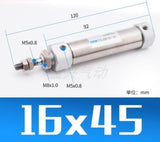 CDJ2B CDJ2B16 Type Mini Pneumatic Air Cylinder Double Acting Single Rod 16mm Bore 10~200mm Stroke