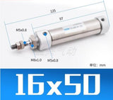 CDJ2B CDJ2B16 Type Mini Pneumatic Air Cylinder Double Acting Single Rod 16mm Bore 10~200mm Stroke