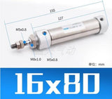 CDJ2B CDJ2B16 Type Mini Pneumatic Air Cylinder Double Acting Single Rod 16mm Bore 10~200mm Stroke