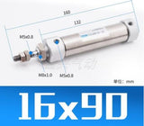 CDJ2B CDJ2B16 Type Mini Pneumatic Air Cylinder Double Acting Single Rod 16mm Bore 10~200mm Stroke