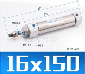 CDJ2B CDJ2B16 Type Mini Pneumatic Air Cylinder Double Acting Single Rod 16mm Bore 10~200mm Stroke