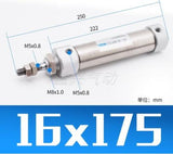 CDJ2B CDJ2B16 Type Mini Pneumatic Air Cylinder Double Acting Single Rod 16mm Bore 10~200mm Stroke