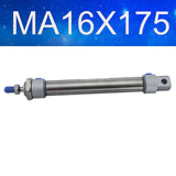 Free Shipping Stainless Steel MA Type 16mm Bore 25/50/75/100/125/150/175/200/250/300/400/500mm Stroke Pneumatic Air Cylinder