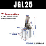 JGL lever cylinder ALC clamping rocker arm die air pressure clamping air pressure clamp cylinder 25/32/40/50/63/80/100 T5R