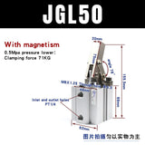 JGL lever cylinder ALC clamping rocker arm die air pressure clamping air pressure clamp cylinder 25/32/40/50/63/80/100 T5R