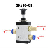 Free shipping ( 1 PCS ) Pull the valve mechanical valve pneumatic switch two three-way 5 pass 4R210-08 control cylinder valve