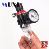 1pc AFR-2000 Pneumatic Filter Air Treatment Unit Pressure Regulator Compressor Reducing Valve Oil Water Separation AFR2000 Gauge