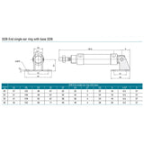 1 pcs MAL/MA Standard SDB Bracket Pneumatic Air Cylinder Mounting Stand Type SDB16-20-25-32-40