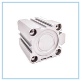 SDA Type Bore 32mm stroke 5/10/20/25/30/40/50/55/60/65/100mm double acting SDA32 compact air pneumatic piston cylinder Female