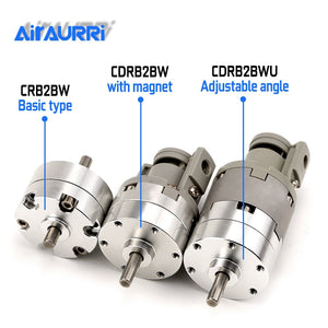 Single blade rotating cylinder CRB2BW CDR B2BW CDR B2B WU 10 15 20 30 40-90S 180S 270S Pneumatic Rotary Actuator