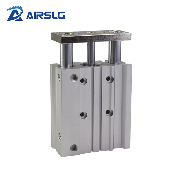 Compact guide cylinder Thin Three axis air pneumatic cylinder with guide rod MGPM bore 12 16mm stroke 10-150mm MGPM12-20Z 16-30Z